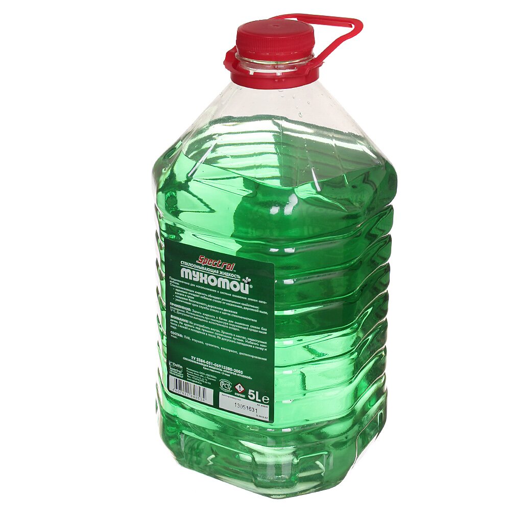 Стеклоомывающая жидкость Летняя 0С* 5л.  SPECTROL Мухомой арт. 9650